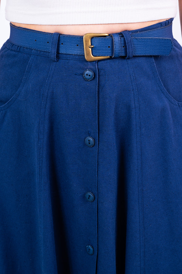 Vintage 90's Belted Maxi Skirt