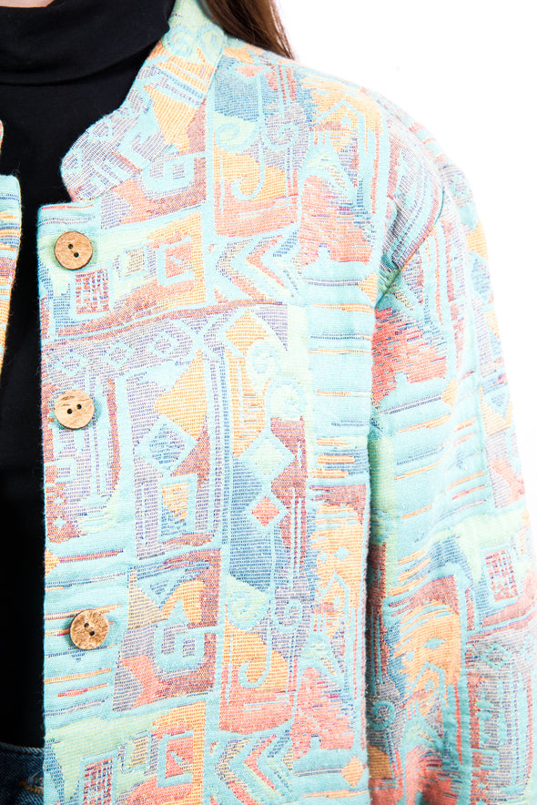Vintage 90's Pastel Tapestry Jacket