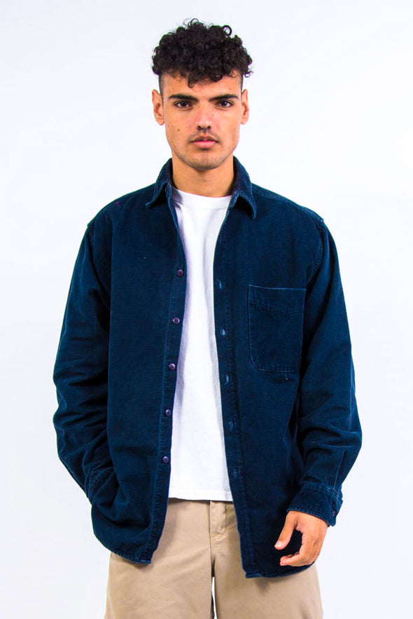 Vintage Navy Thick Heavy Cord Shirt