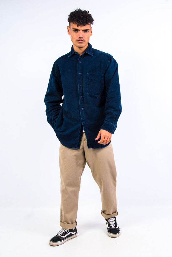 Vintage Navy Thick Heavy Cord Shirt