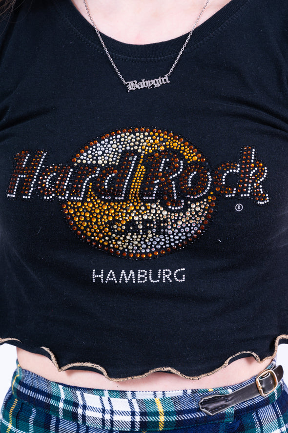 Rework Hard Rock Cafe Lettuce Hem Baby T-Shirt