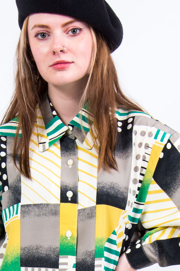 Vintage 90's Abstract Print Shirt