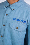 90's Carhartt Denim Style Work Shirt