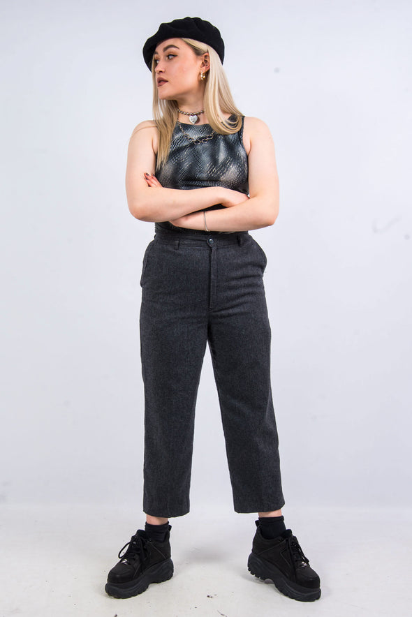 Vintage 90's Grey High Waist Trousers