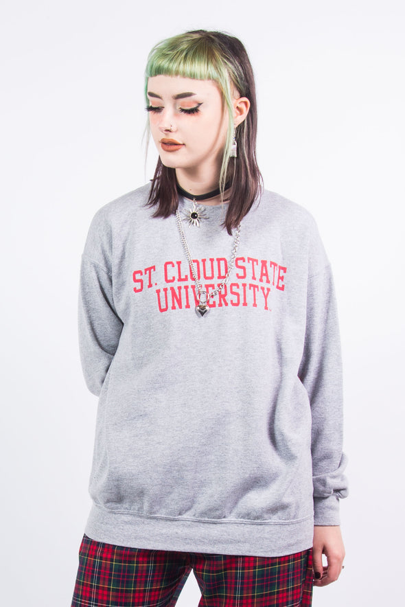 Vintage Grey USA College Sweatshirt