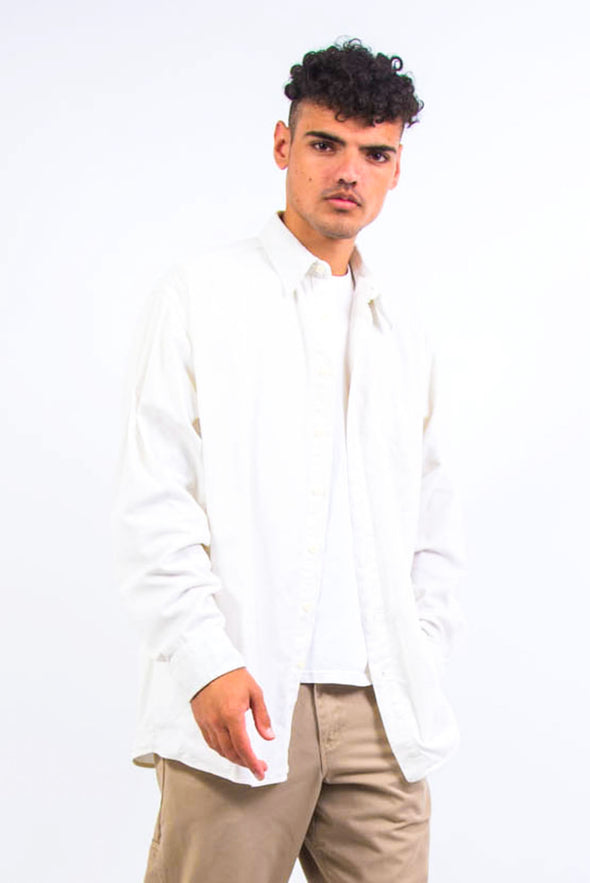 90's Vintage White Cord Shirt