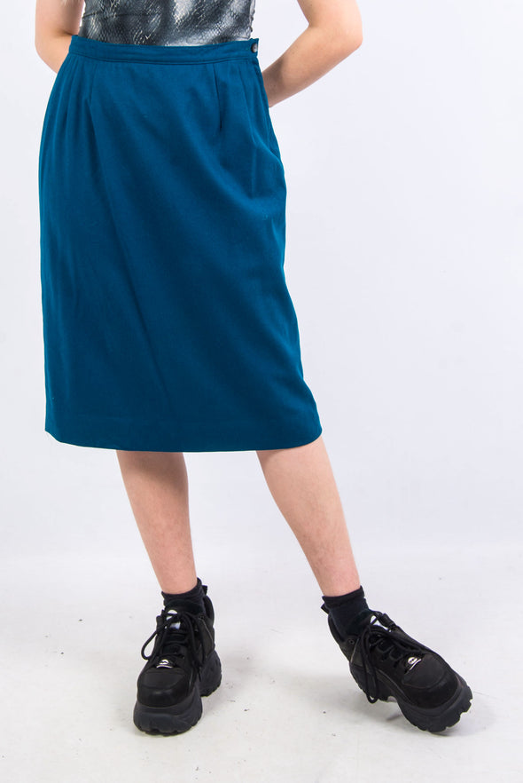Vintage 90's Pendleton Wool Midi Skirt