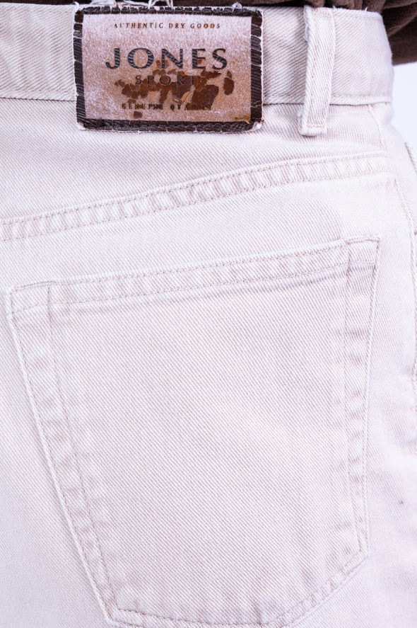 Vintage 90's Beige High Waist Jeans