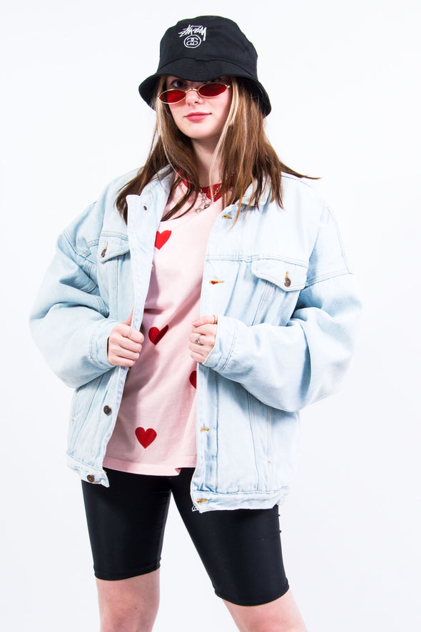 Vintage 90's Fleece Lined Denim Jacket