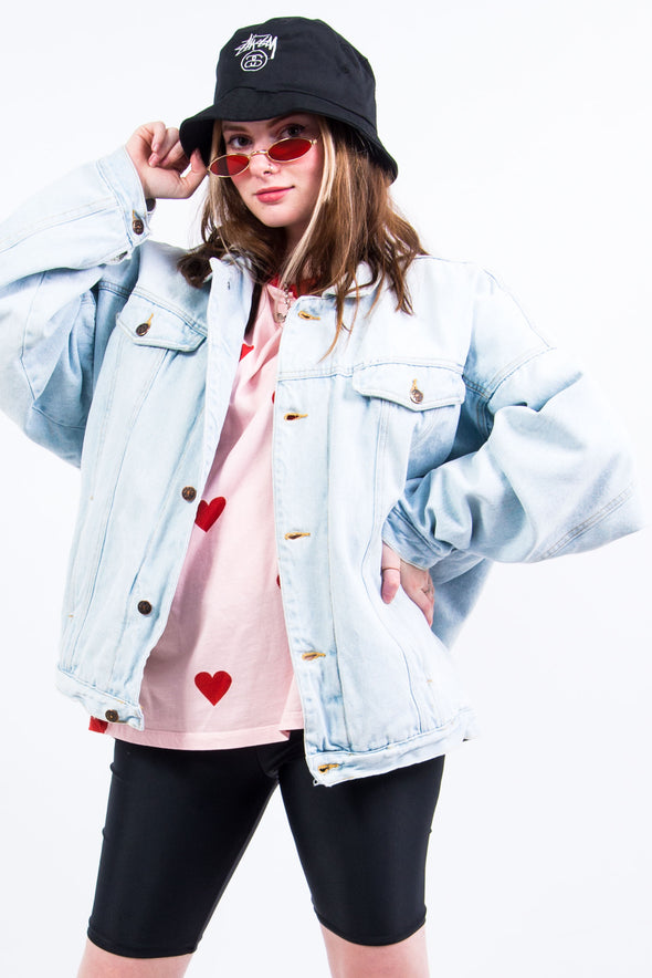 Vintage 90's Fleece Lined Denim Jacket