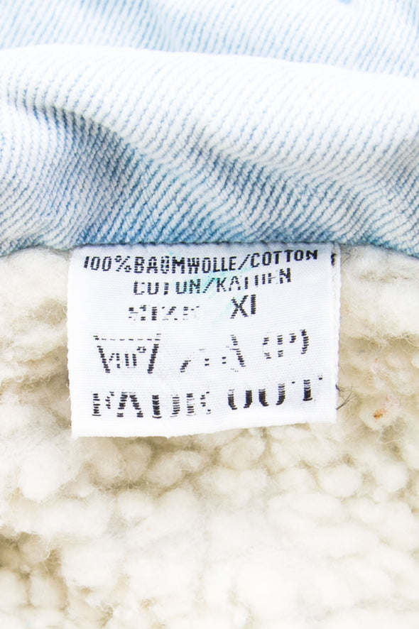 Vintage 90's Fleece Lined Denim Jacket