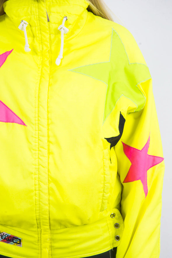 Vintage 80's Neon Star Patterned Jacket