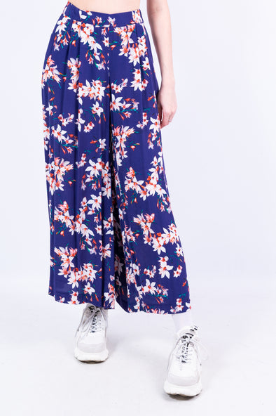 Floral Wide Leg Trousers