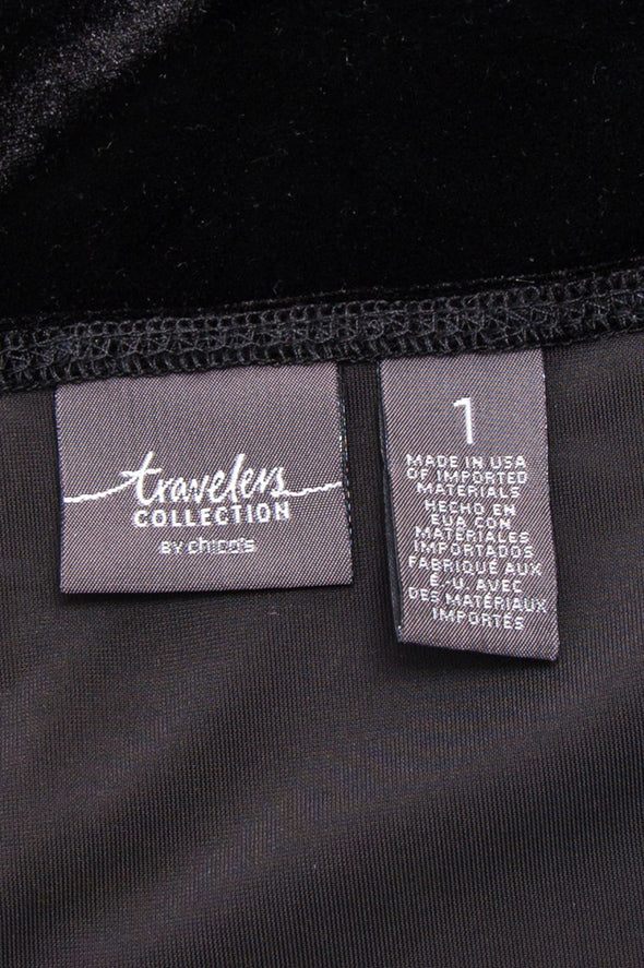 Vintage 90's Black Velvet Vest Top