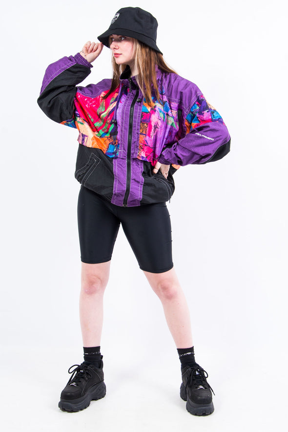 Vintage 90's Abstract Pattern Shell Jacket