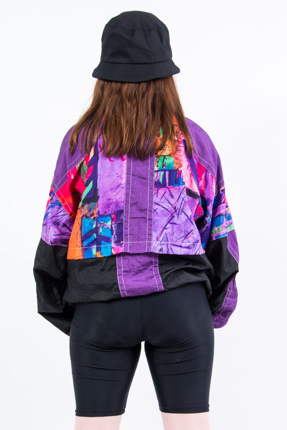 Vintage 90's Abstract Pattern Shell Jacket