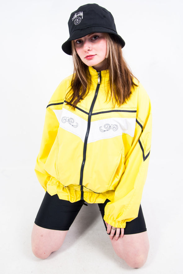 Vintage 90's Yellow Shell Bomber Jacket