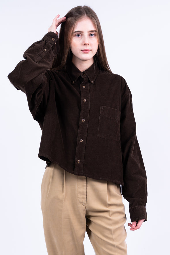 Vintage 90's Cropped Cord Shirt