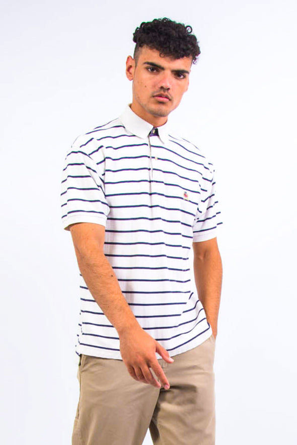 Vintage Tommy Hilfiger Striped Polo T-Shirt