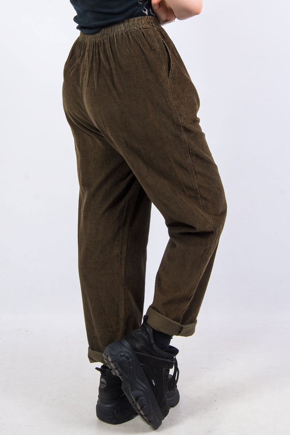Vintage 90's Olive Green Cord Trousers