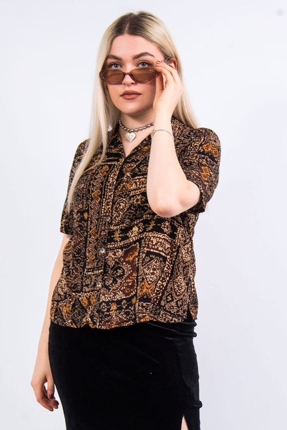 Vintage 90's Abstract Blouse Shirt