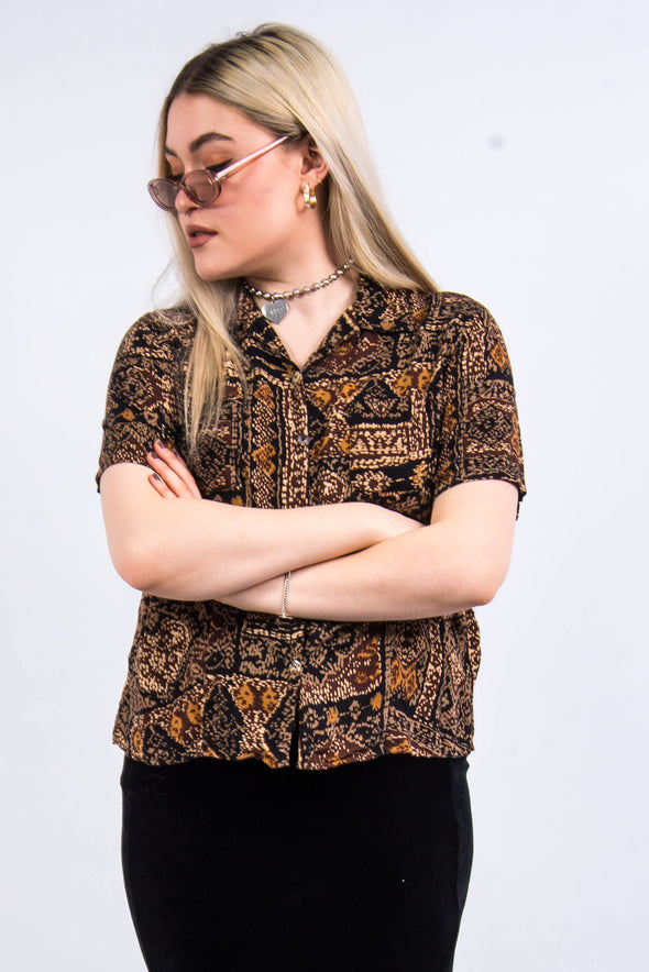 Vintage 90's Abstract Blouse Shirt