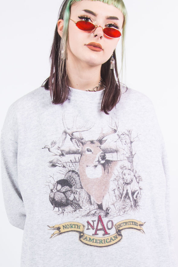 90's Vintage Deer Graphic Sweatshirt
