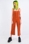 Vintage Orange Cord Jumpsuit