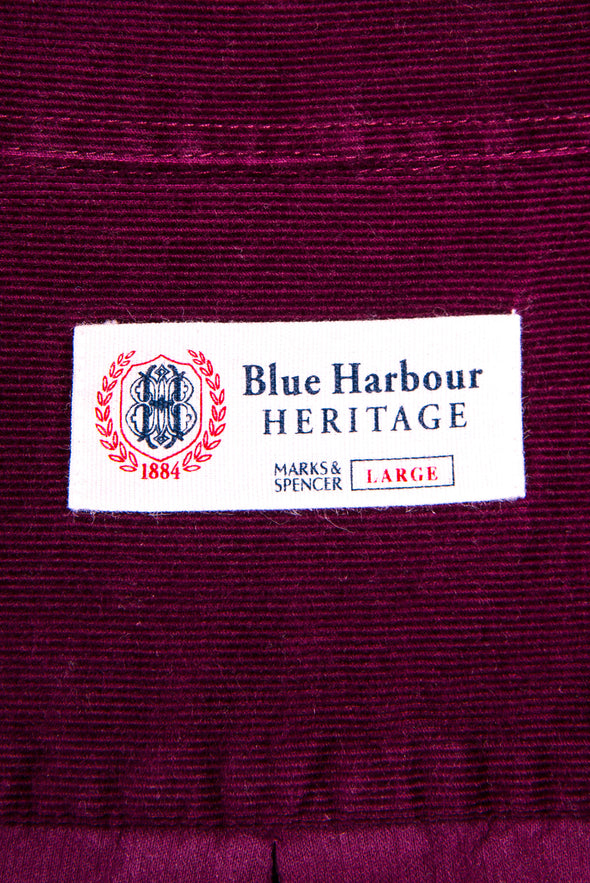 90's Vintage Burgundy Cord Shirt