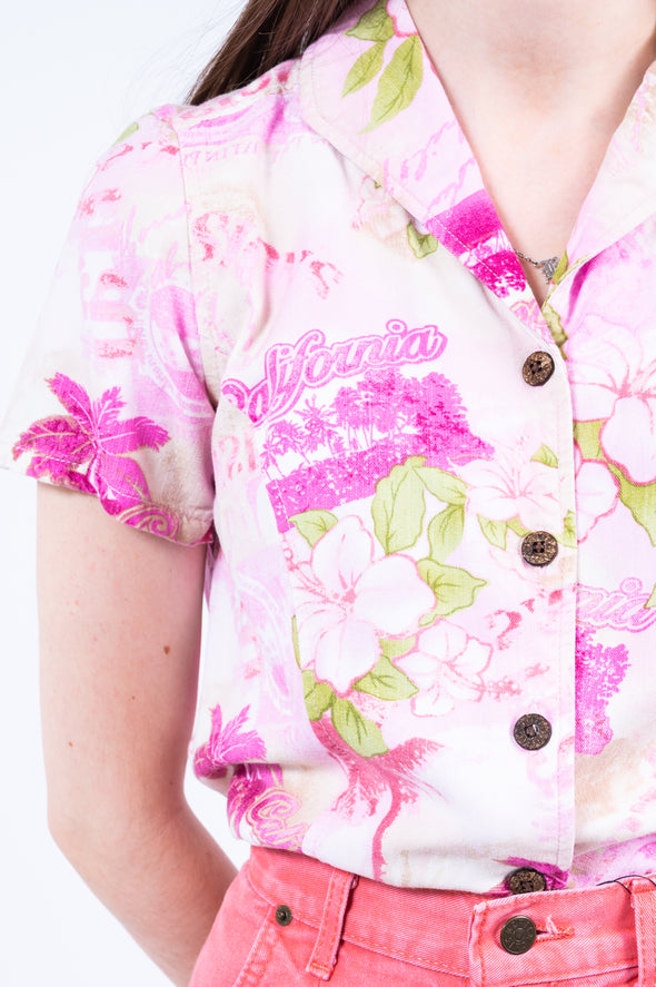 Vintage Cropped Vacation Shirt
