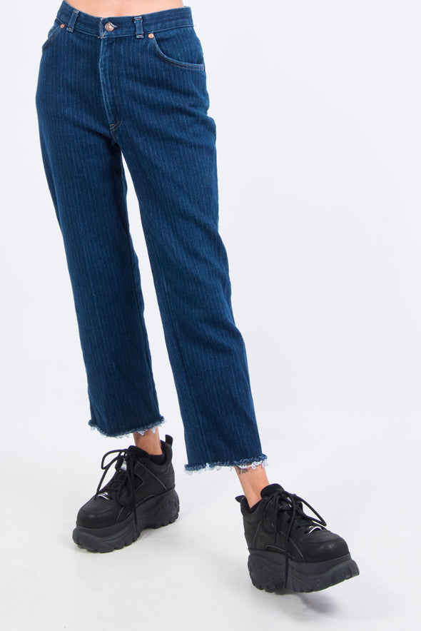 Vintage 90's Levi's Pinstripe High Waist Jeans