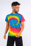 Vintage Multicoloured Spiral Tie Dye T-Shirt
