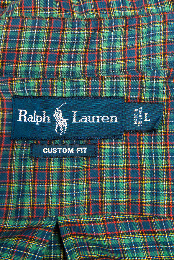 90's Ralph Lauren Green Check Shirt