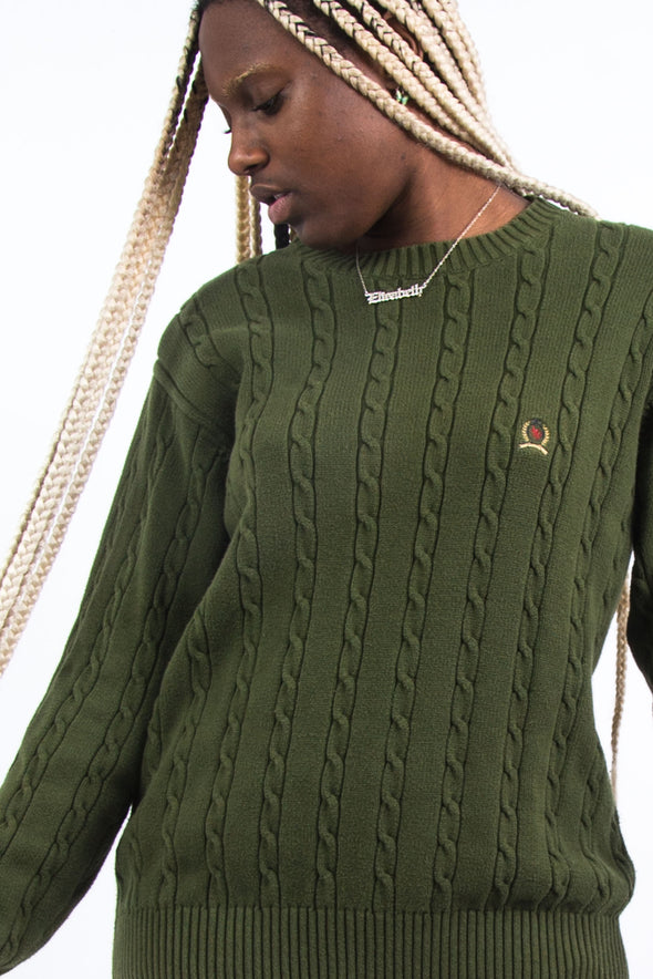 Vintage 90's Tommy Hilfiger Cable Knit Jumper