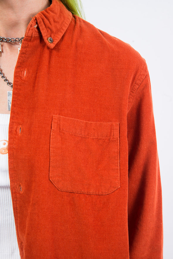 Vintage 90's Burnt Orange Cord Shirt
