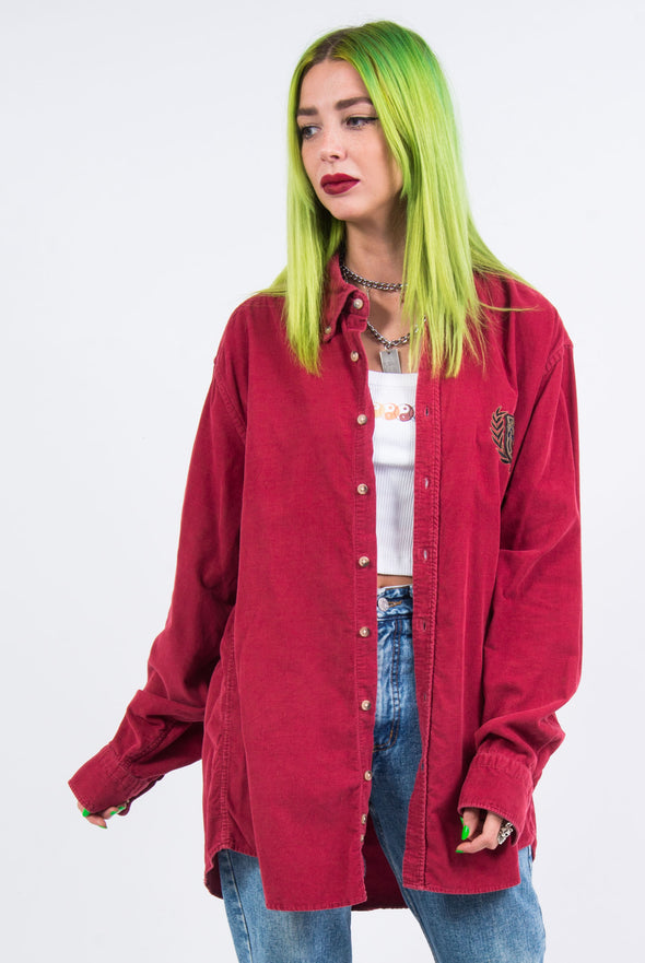 Vintage 90's Red Cord Shirt