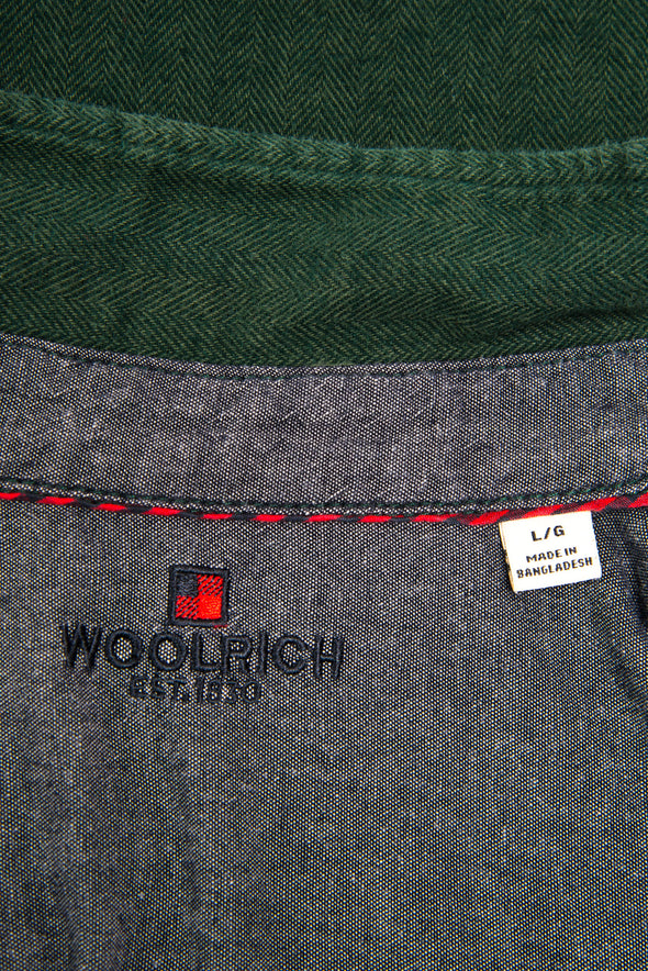 Vintage Woolrich Green Flannel Shirt