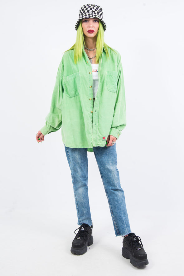 Vintage 90's Lime Green Cord Shirt