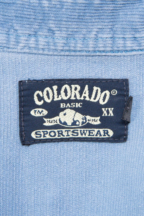 Vintage 90's Powder Blue Cord Shirt
