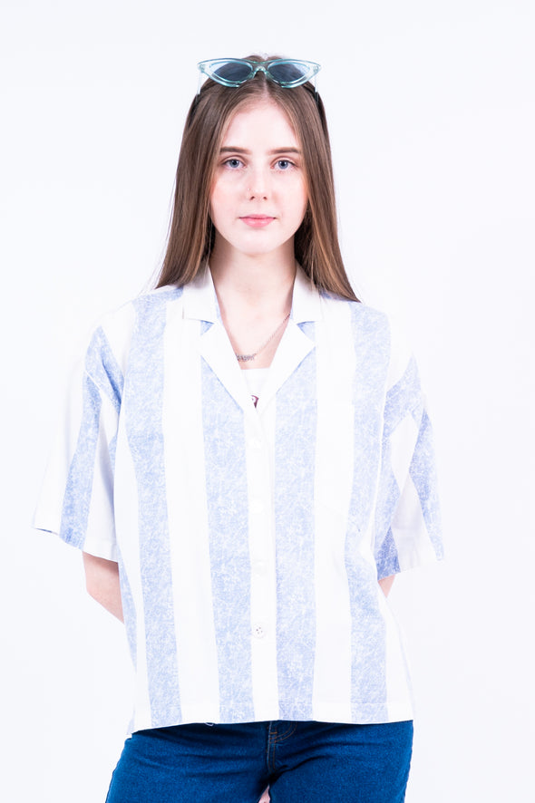 Vintage Cropped Stripe Shirt