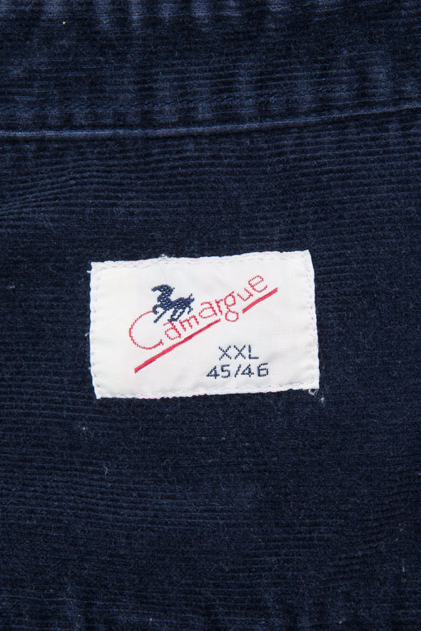 Vintage 90's Navy Blue Cord Shirt