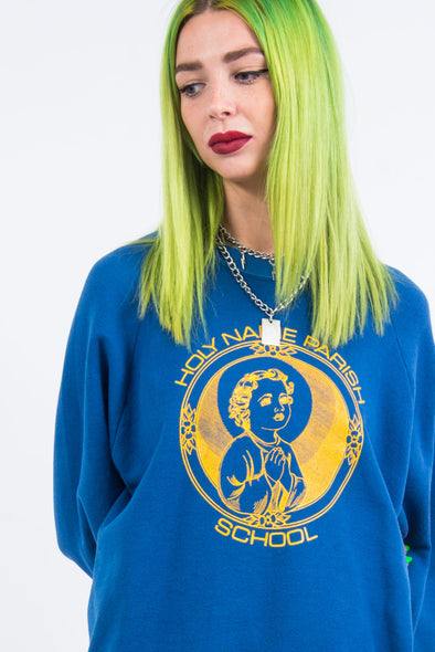 Vintage 90's Holy Name Parish School Sweatshirt