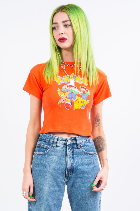 Vintage 90's Pokemon Cropped Baby T-Shirt