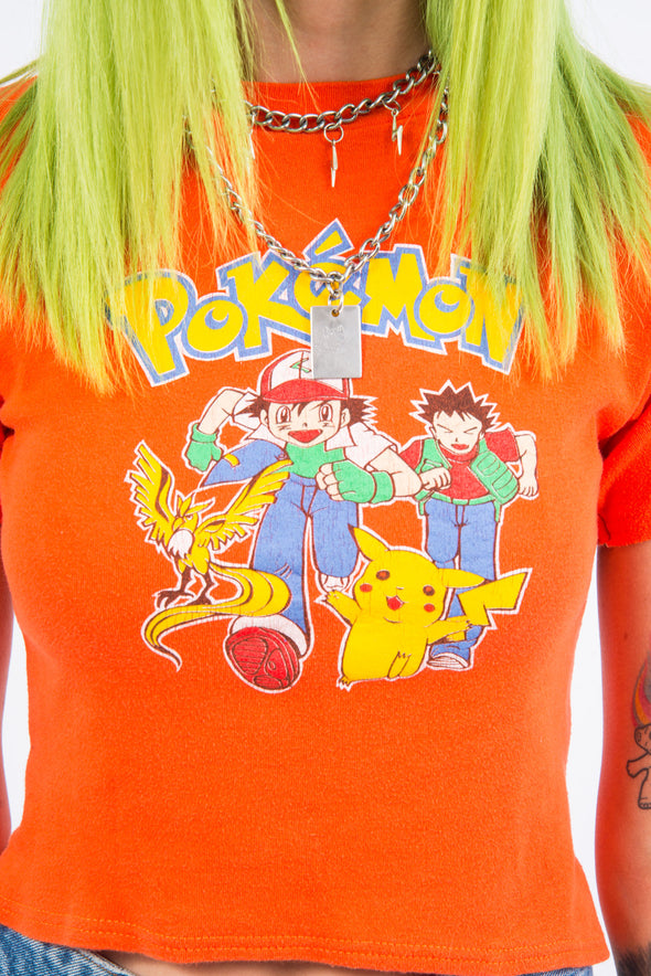 Vintage 90's Pokemon Cropped Baby T-Shirt