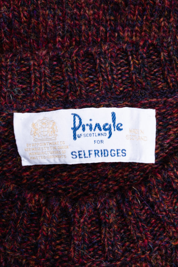 Vintage Pringle Cropped Knit Jumper