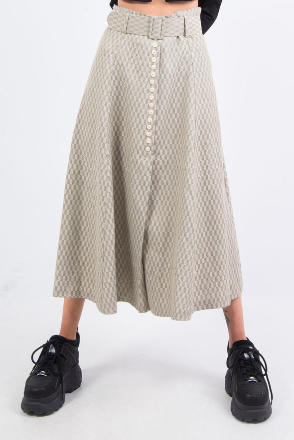 Vintage 90's Belted Midi Skirt