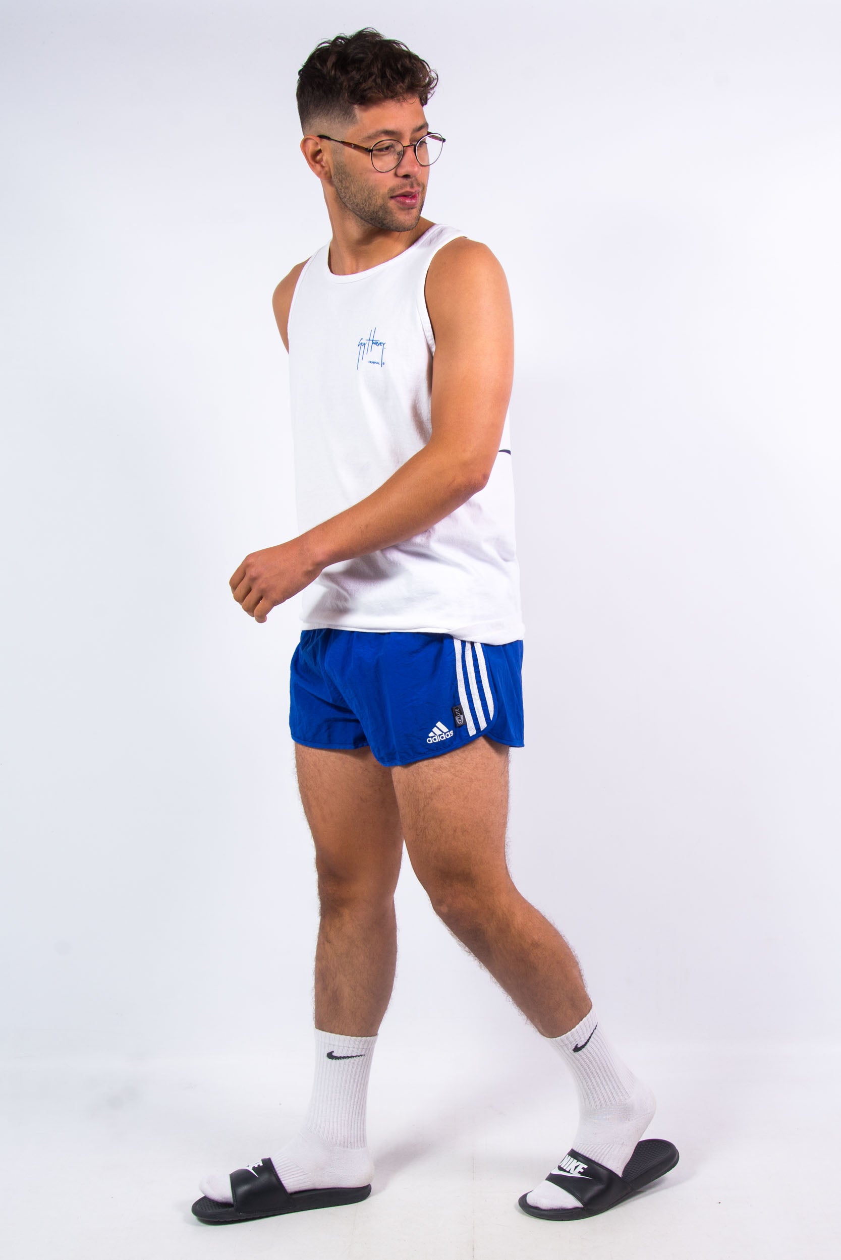 oorsprong Afstotend schending 90's Vintage Adidas Blue Running Short Shorts – The Vintage Scene