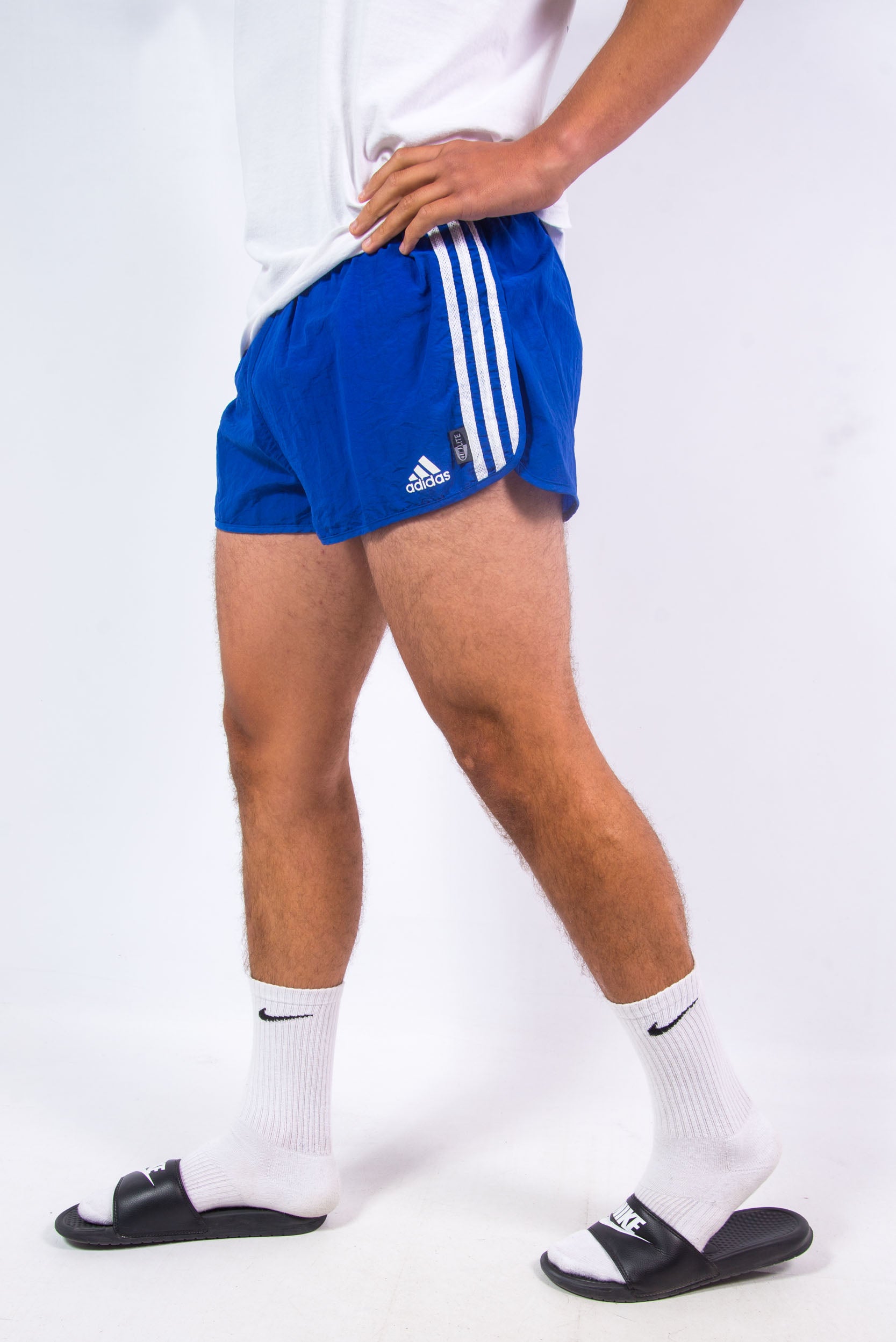 90's Vintage Adidas Blue Running Short Shorts – The Vintage Scene