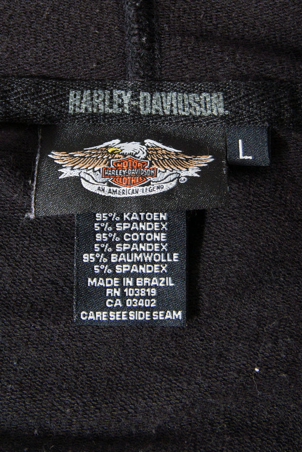 Vintage Harley Davidson Zip Hoodie Sweatshirt