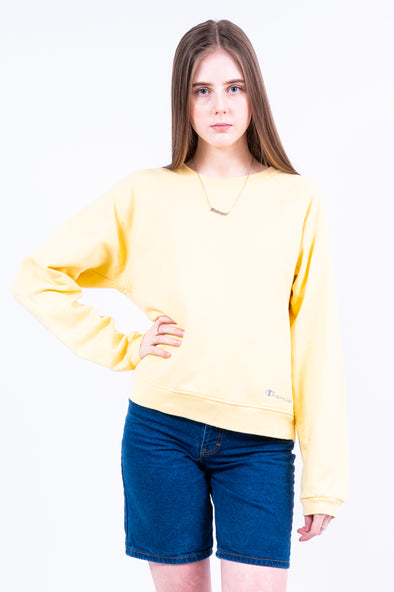 Vintage Champion Lemon Yellow Sweatshirt